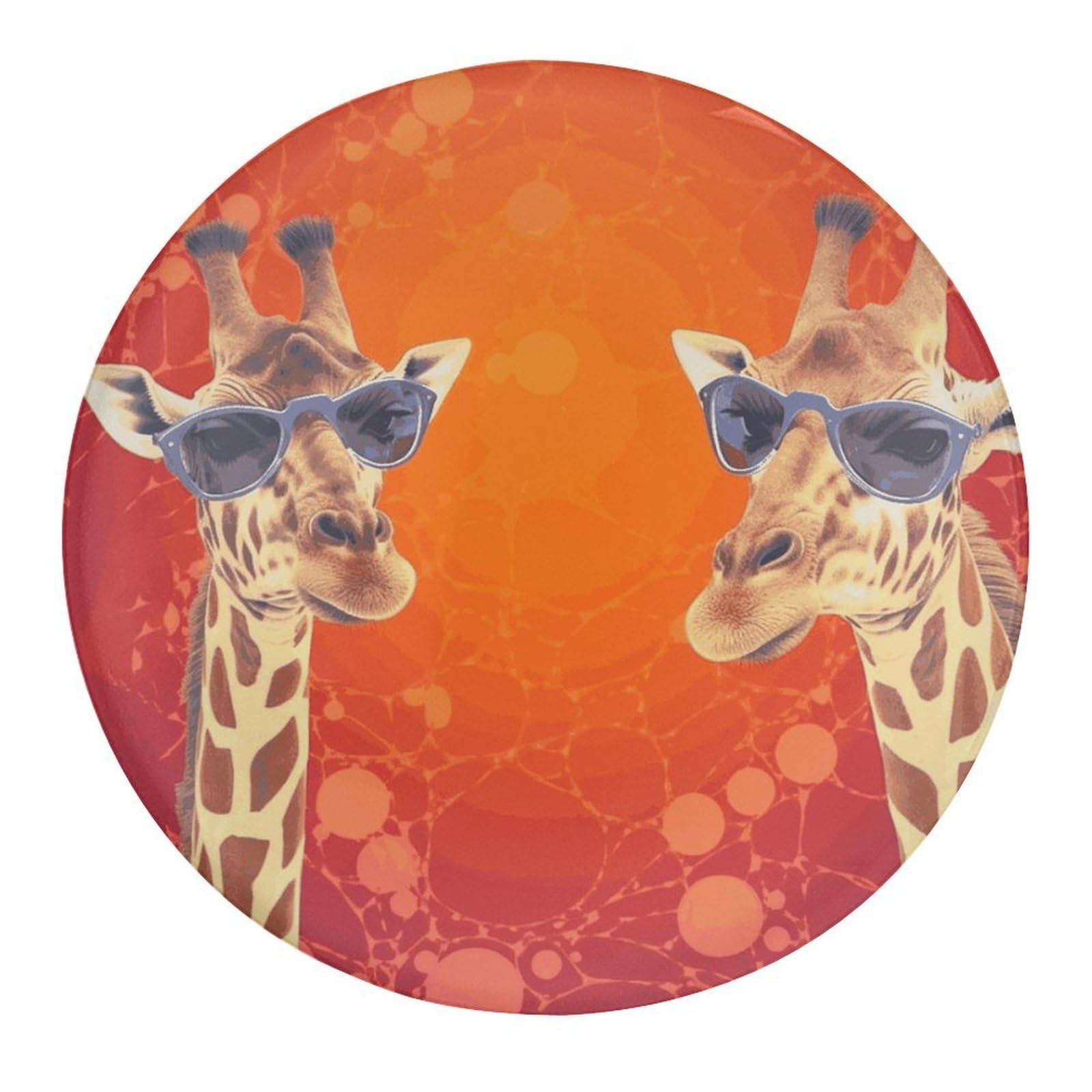 Fekiloot Style Giraffe Wearing Sunglasses Refrigerator Magnet Fridge Magnet4 Pcs