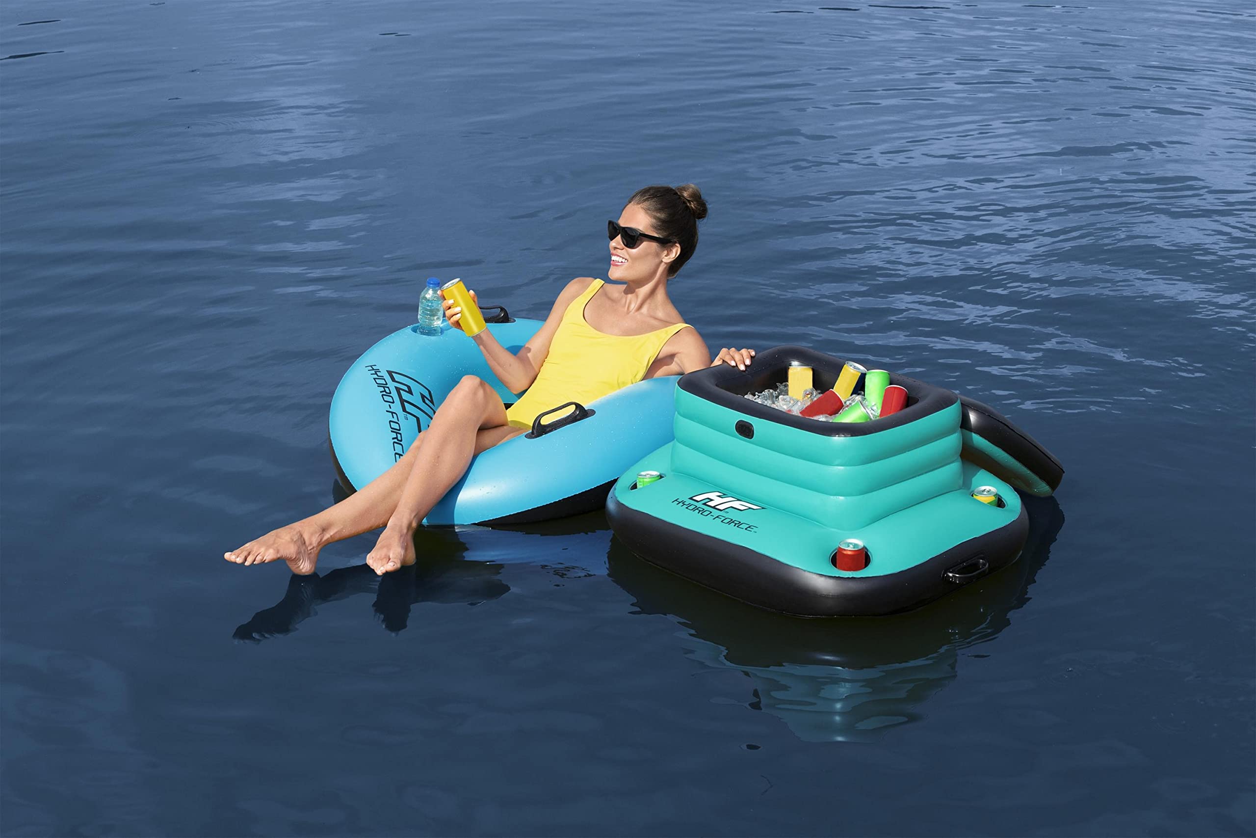 Bestway 43191-4 Borsa frigo Galleggiante Gonfiabile Hydro-Force™ Glacial Sport Cooler da 35.7 L