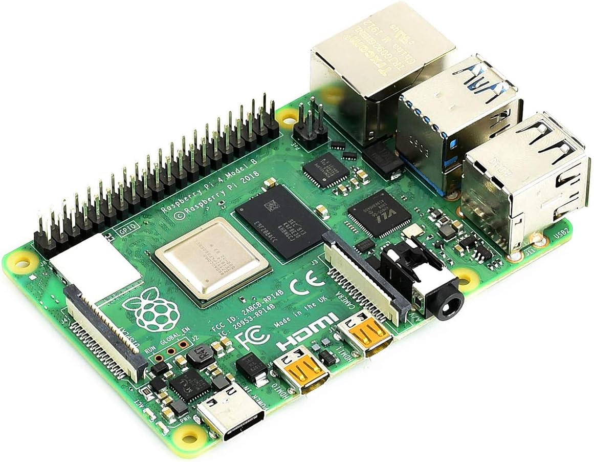 Waveshare Accessory Compatible with Raspberry Pi 4 Model B 4GB RAM with Powerful Processor Faster Networking Support Dual 4K Output and Different Choice of RAM Comes with a Copper Heat Sink