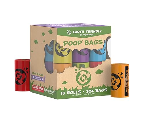 Extra Thick and Strong 18 Dog Poop Bags, Odor Blocker,