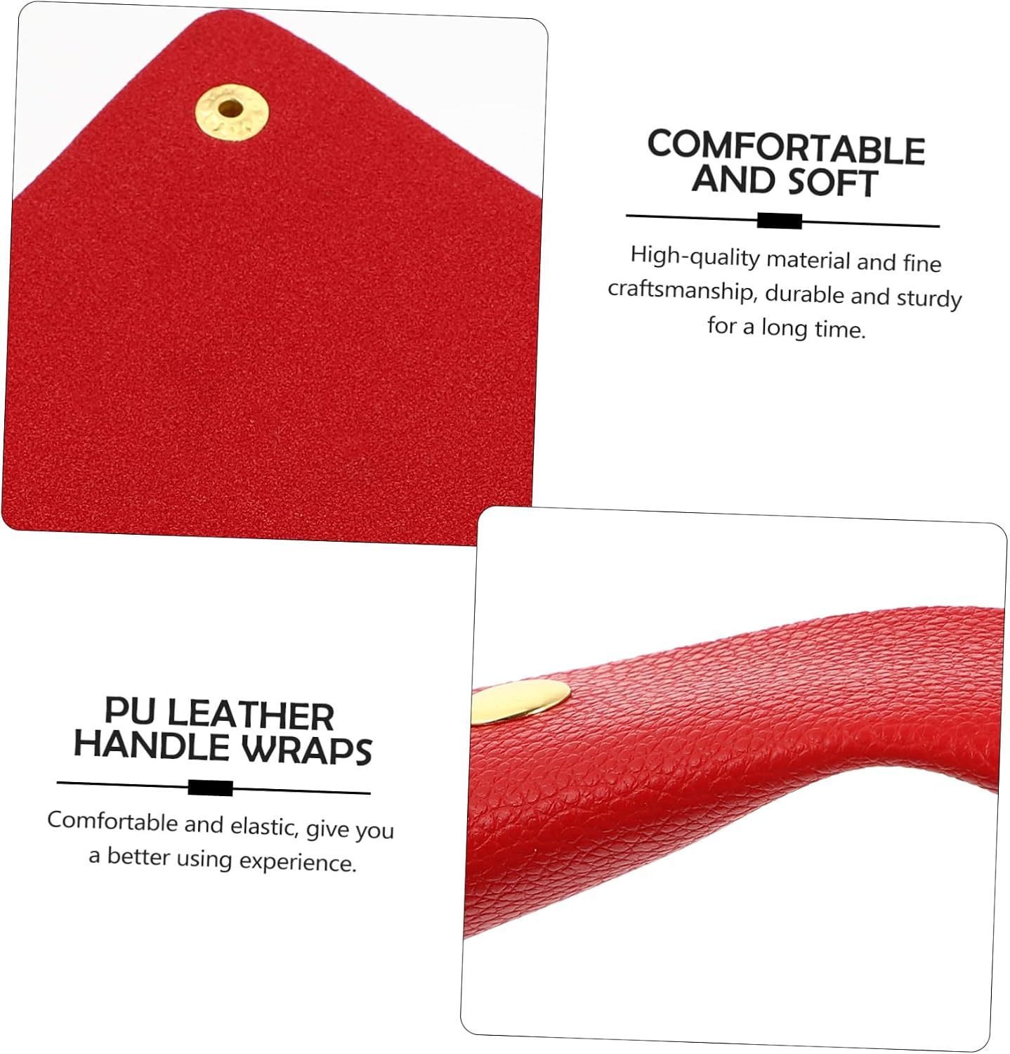 STOBOK 12pcs Pu Leather Bag Handle Wraps for Handbag Tote and Luggage Comfortable Protectors for Easy Carrying Crafting Supplies