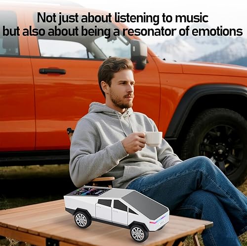 Miniatura 6 de Altavoz Bluetooth para automóvil con pantalla LED, modelo recargable, USBTFFM, llamadas manos libres, altavoz Bluetooth de estilo retro para fiesta,