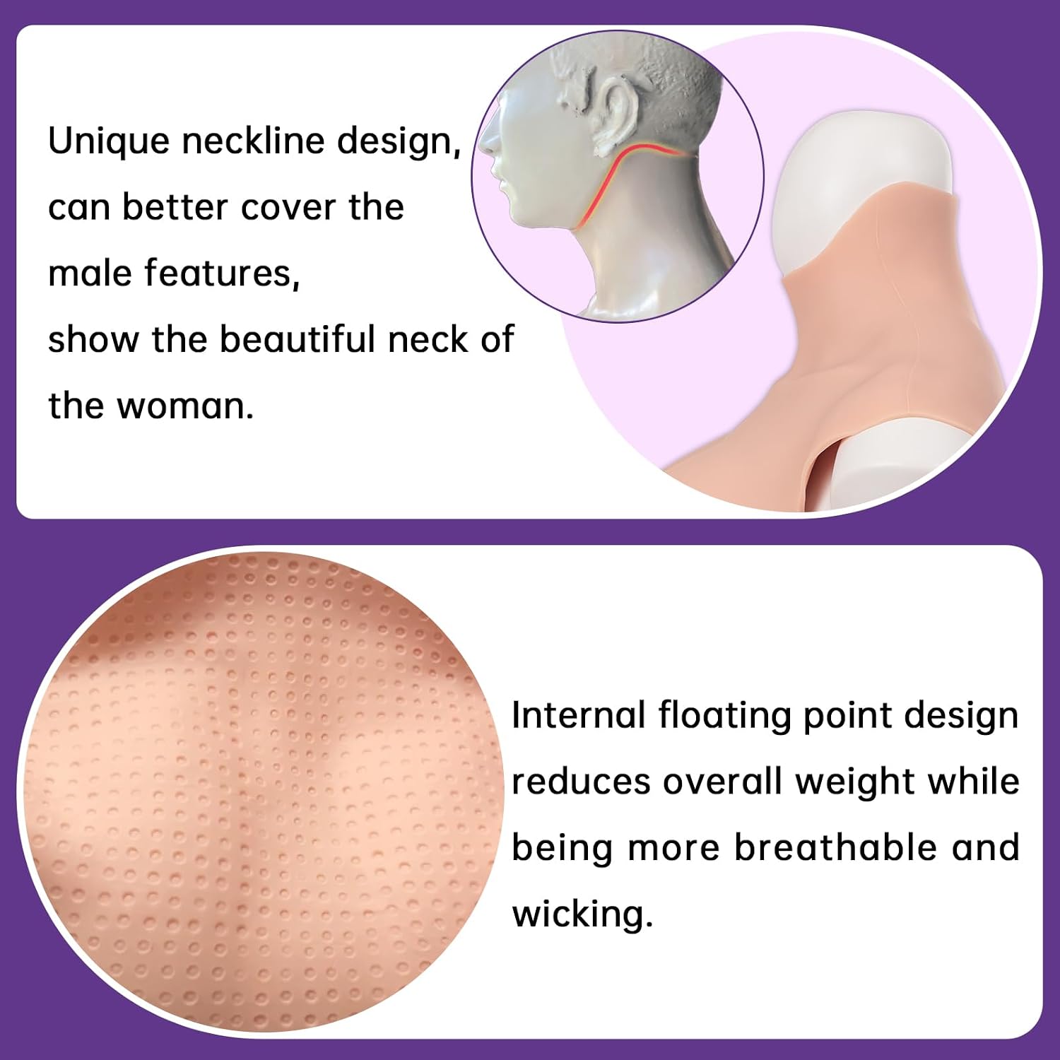 7th Generation Silicone Breastplate Large Size Half Body Suit No Oil
