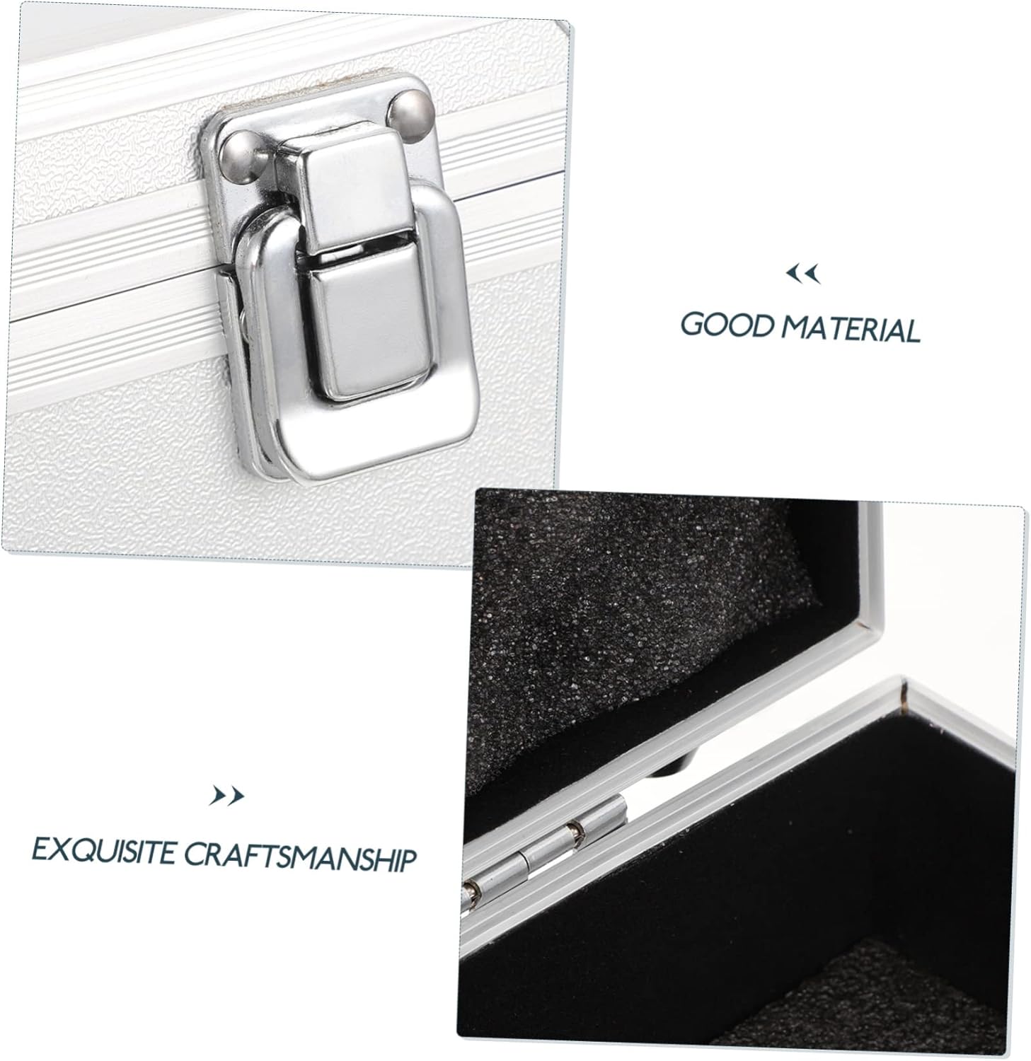 Aluminum Alloy Storage Box Portable Medicine and Cosmetic Carrying Case with Handle Capacity Durable Design for Home Office Travel and Outdoor Use