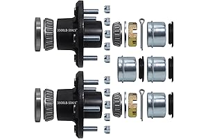 Heavy-Duty 5x8 Trailer Kit: Uncompromising Axle and Hub Solution for 3500 lb Trailers