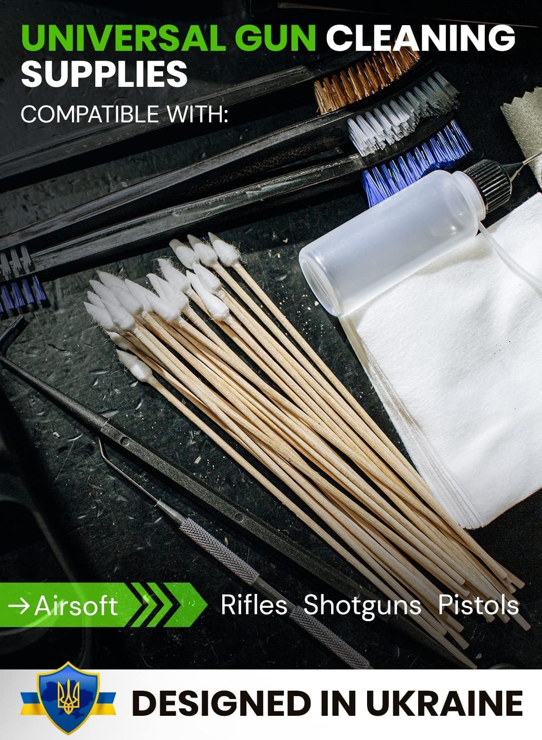 900pc Gun Cleaning Supplies Case - 300pcs Gun Cleaning Patches and 600pcs Gun Cleaning Swabs - 6-inch Gun Swabs Lint Free, 3x3 Inch Highly Absorbent Gun Patches - Gun Cleaning Kit Supplies 900pc Gun Cleaning Supplies Case - 300pcs Gun Cleaning Patches and 600pcs Gun Cleaning Swabs - 6-inch Gun Swabs Lint Free, 3x3 Inch Highly Absorbent Gun Patches - Gun Cleaning Kit Supplies