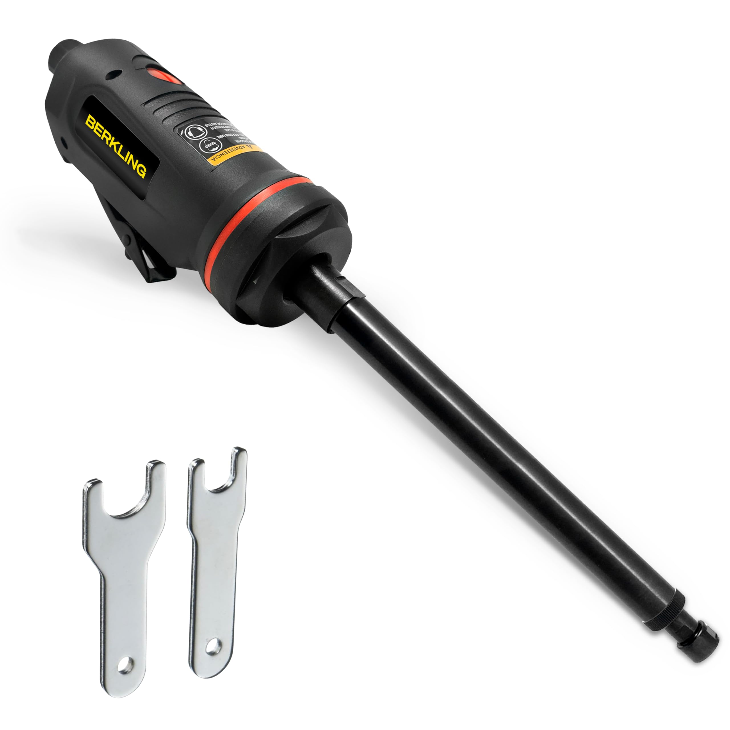 Berkling Tools BT 6321-12 | 12" Extra Long Extension 1/4“ Straight Air Die Grinder, Professional Grade Heavy Duty Variable High Speed (Straight, 12"