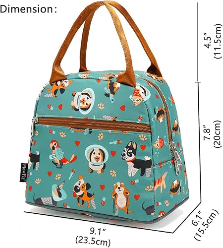 Miniatura 3 de Bolsa de almuerzo aislada FlowFly - Bolsa de asas organizadora para mujereshombres, perro