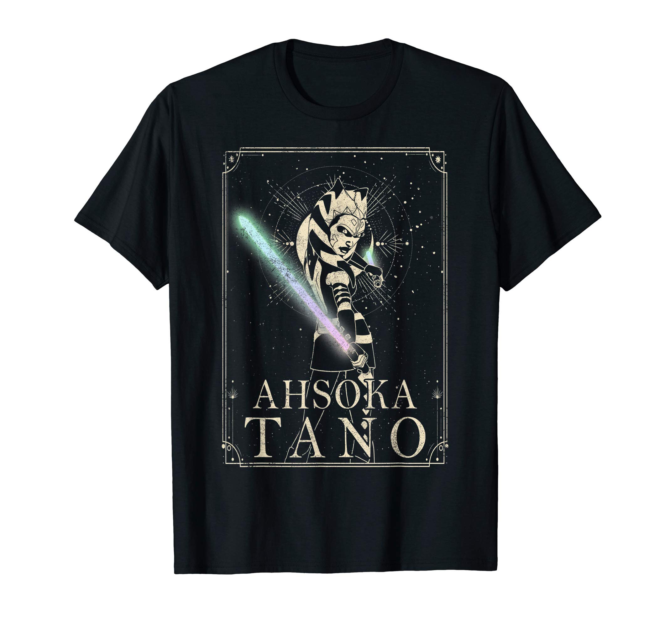 STAR WARSThe Clone Wars Ahsoka Tano Celestial Portrait T-ShirtOEKO-TEX STANDARD 100