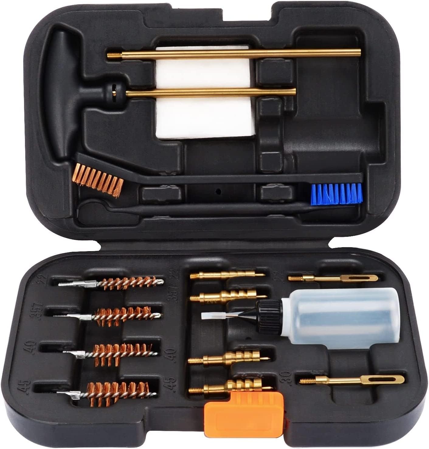 BOOSTEADY Elite Version Pistol Cleaning Kit 9mm/.357.22.45.40 Caliber Gun Cleaning Kit and