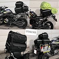 Vista 3 de Niche Bolsa de cola apilable, tres tamaños, bolsa de asiento trasero de motocicleta con cubierta impermeable para lluvia, equipaje de viaje