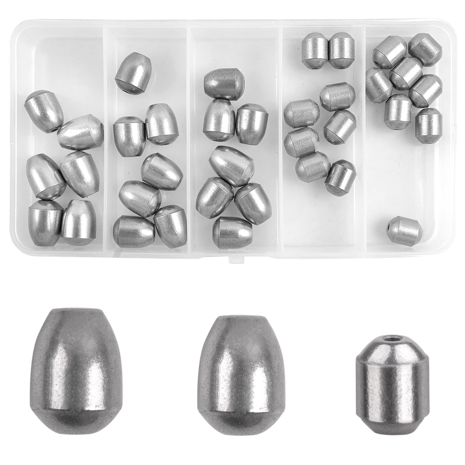 Fishing Weight Sinkers Kit, Iron Sinkers Bass Casting Sinker Weights Egg Iron Fishing Sinkers Water Drop Fishing Weights for Saltwater Freshwater Fishing
