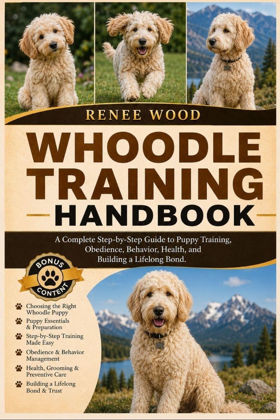 WHOODLE TRAINING HANDBOOK: A Complete Step-by-Step Guide to Puppy Training, Obedience, Behavior, Health, and Building a Lifelong Bond.