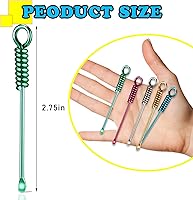 Vista 2 de 10 piezas mini cuchara pequeña pala cuchara portátil colgante cucharas pequeñas polvo cucharas para especias sales arena especias cucharada