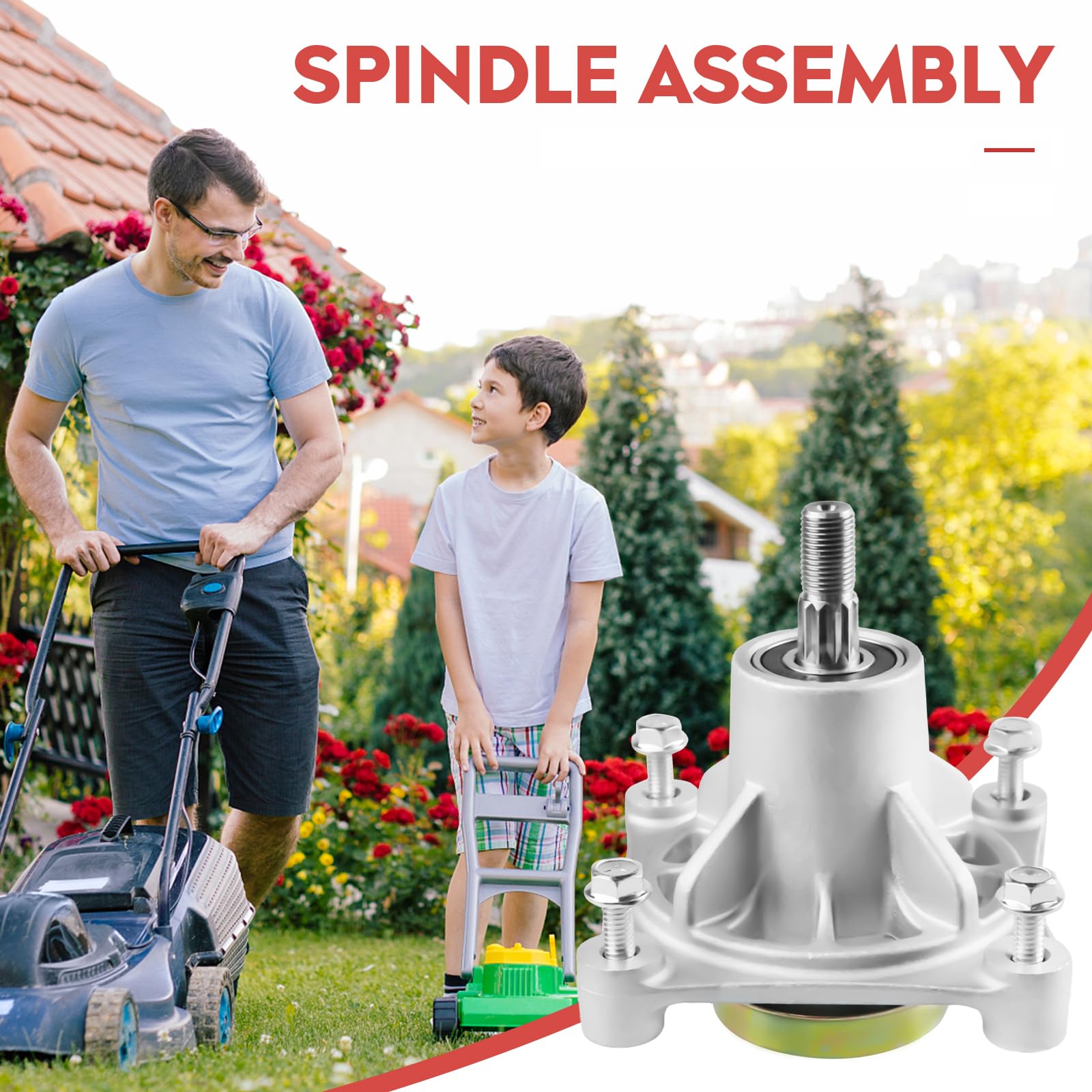 2x Deckspindel Für Hustler Raptor Mäher – Ersatzteil 604214 Passt Für 36, 42, 52 Zoll Mähdeck