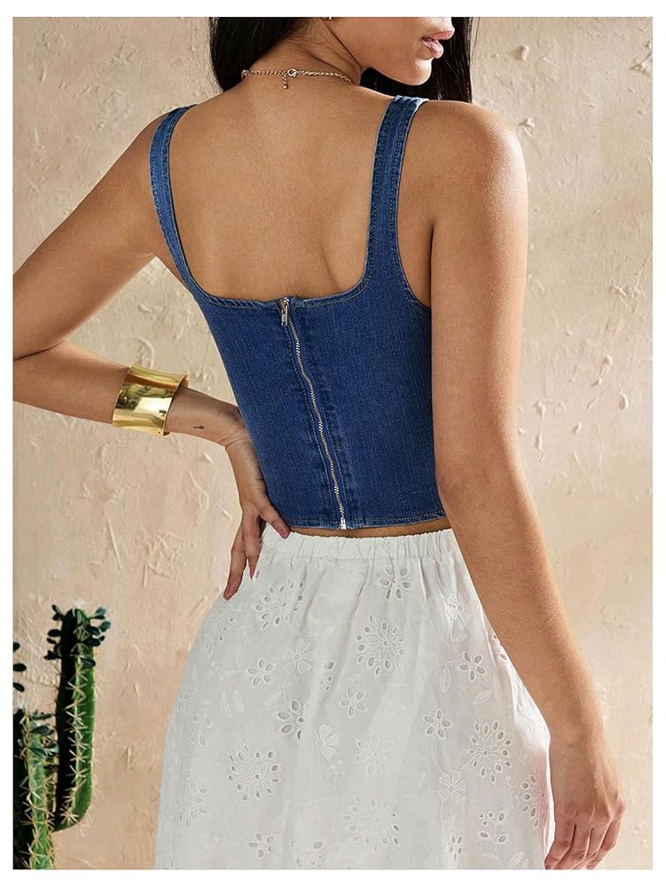 トップス notconventional square neck gilet Bagatelle Square Neck Vest | Bloomingdale's