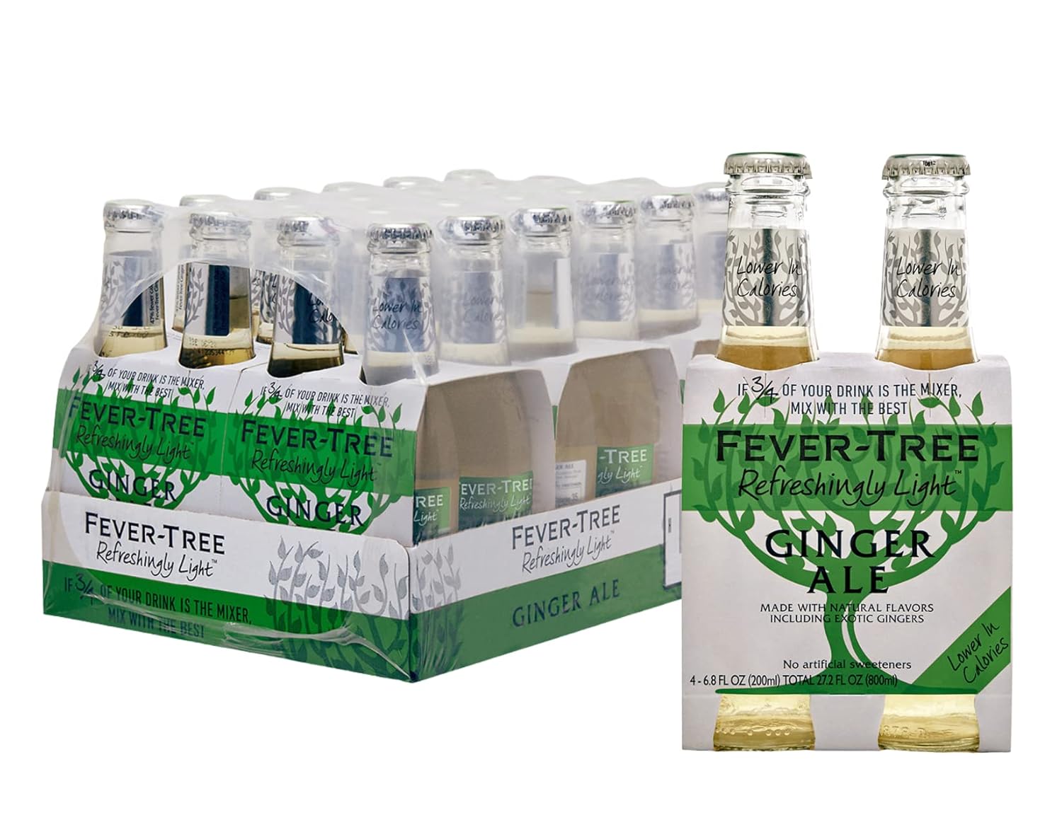 FeverTree Ginger Ale, No Artificial Sweeteners, Flavourings or Preservatives