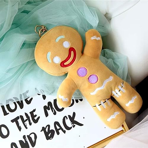 Miniatura 5 de Walbest Lindos juguetes de peluche de hombre de jengibre, animales de peluche, almohadas suaves para decoración de fiesta de Navidad