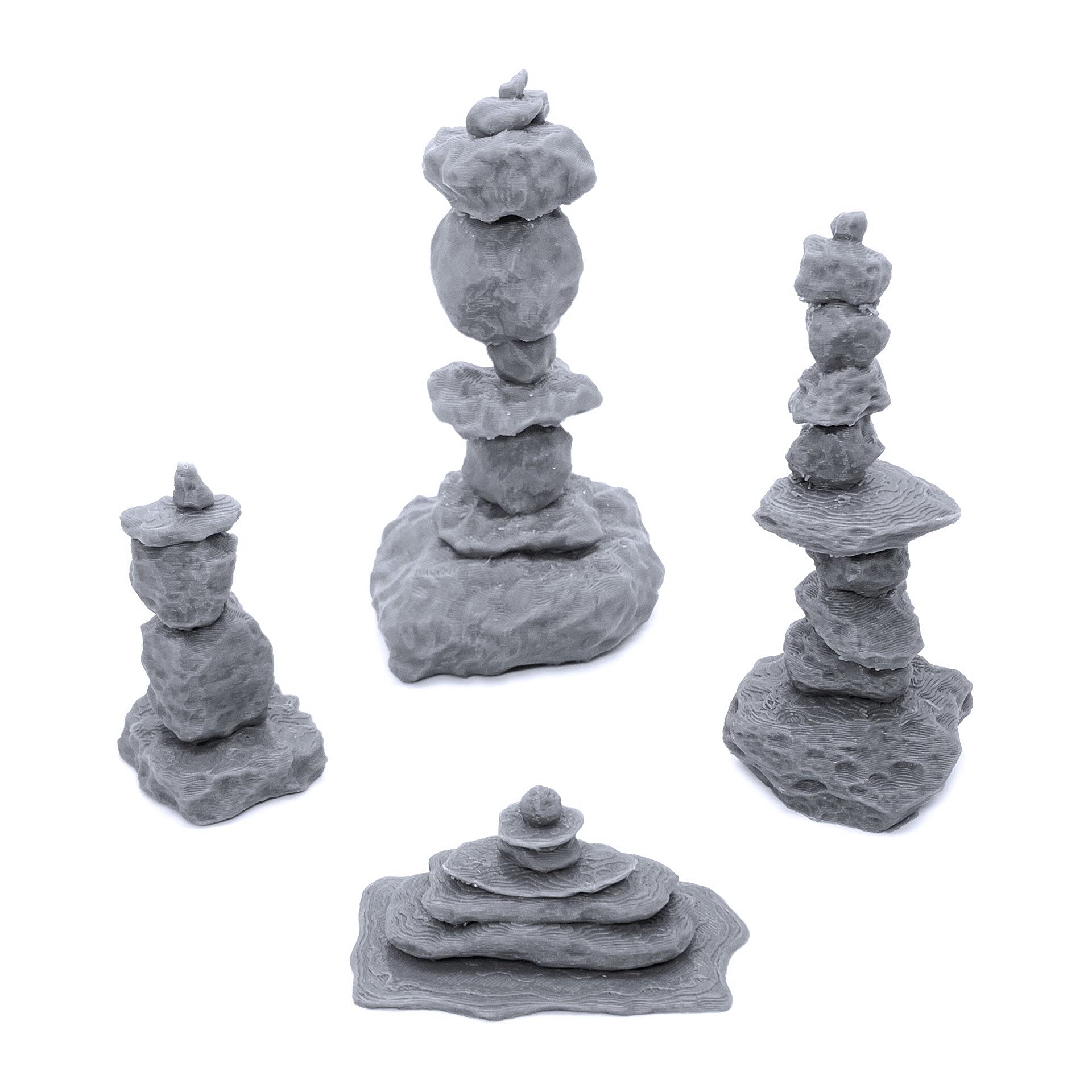 Cairns, 3D Printed Tabletop RPG Scenery and Wargame Terrain for 28mm Miniatures