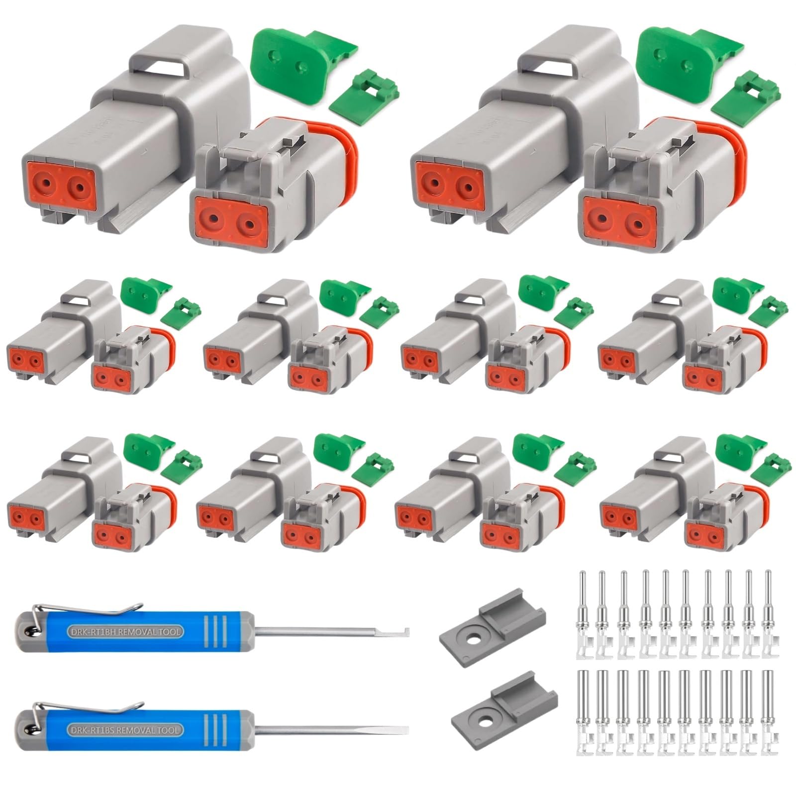 Amazon.com: JRready 2 Pin Deutsch DT Connector Kit 10 Sets with