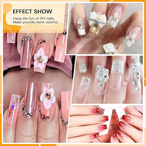 Miniatura 6 de Morovan Kit de uñas acrílicas para principiantes kit profesional de uñas acrílicas con todo el juego completo de iniciación - con 3 colores en polvo