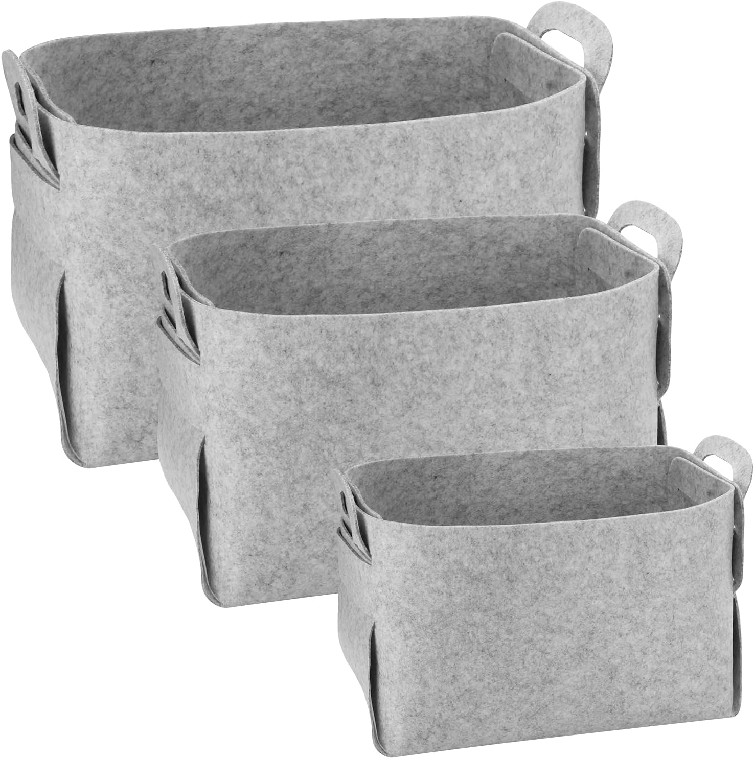 Awekris Storage Basket Felt Bins for Shelves Under Shelf