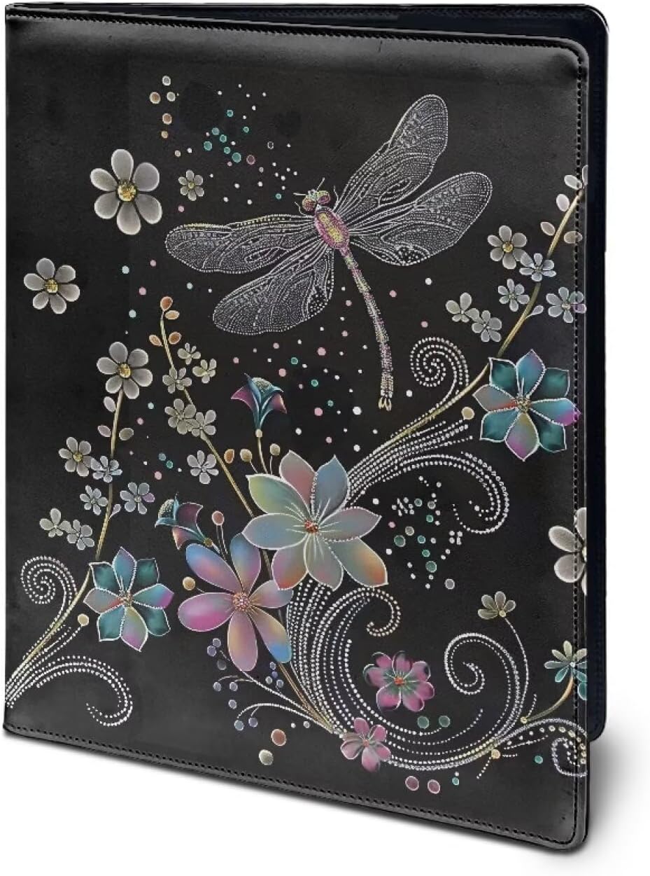 Koala Padfolio with Notepad Clipboard Folder Leather Portfolio A4 Writing Pad Holder for Legal Document Organizer for Women Resume Folio Binder