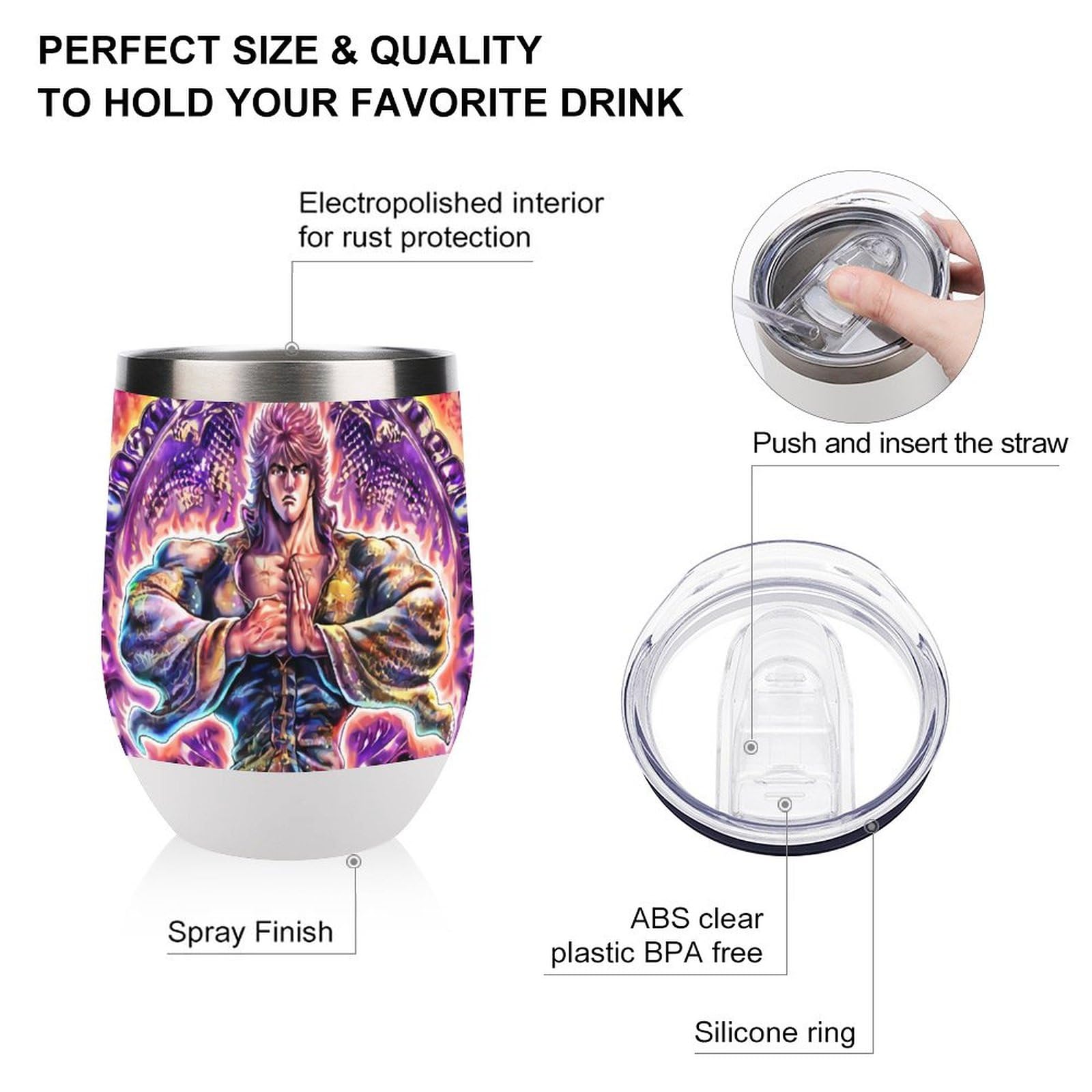 Amazon | マグカップ 蒼天の拳 天刻 霞拳志郎 パチンコ愛好者