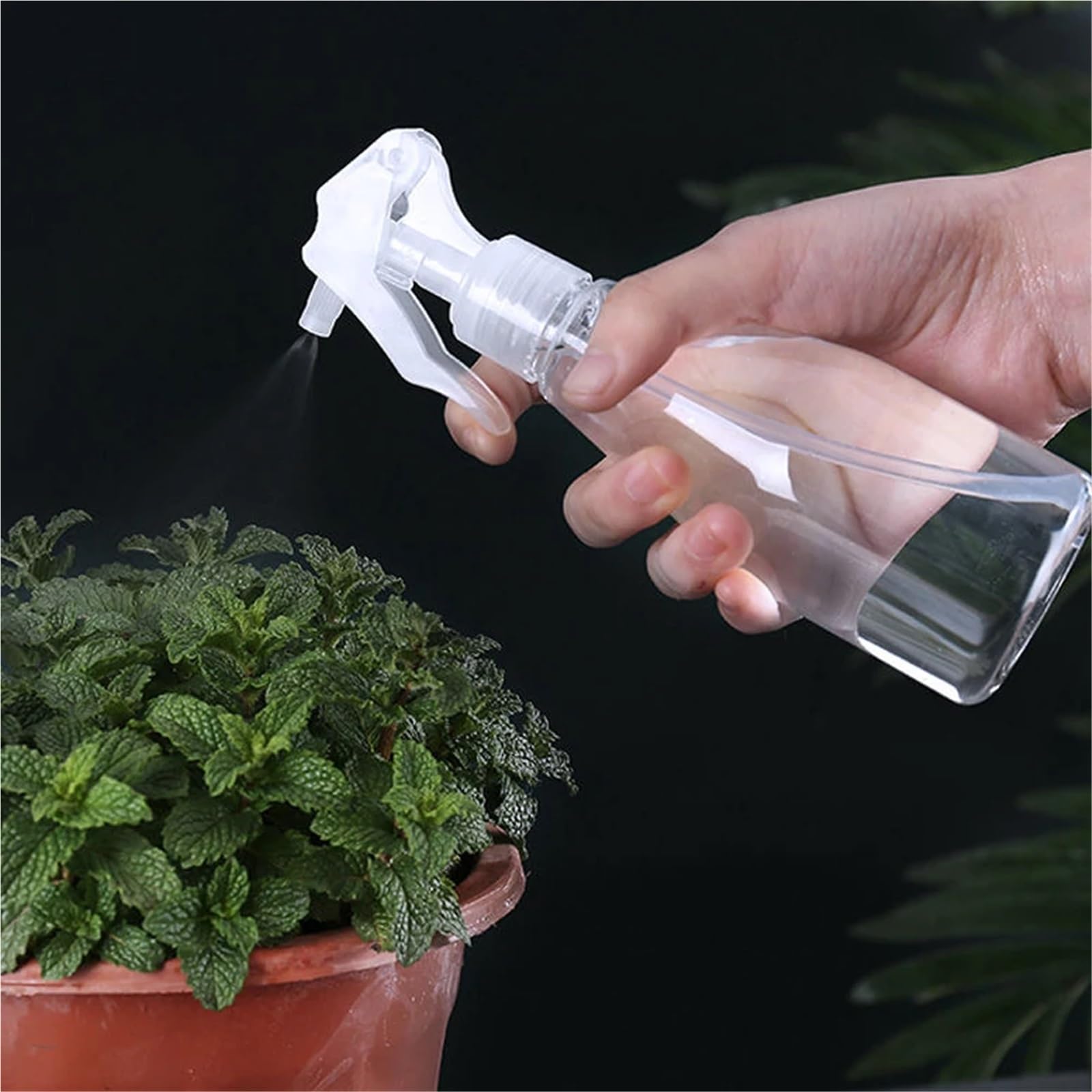 Pulverizador Botella pulverizadora de 200 ml con gatillo manual, pulverizador de agua de plástico for limpieza, atomizador de perfume, herramientas de jardinería de cocina vacías(200ml 9pcs)