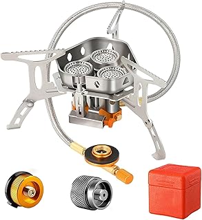 Oasisgalore Portable Camping Stove with Case for Backpacking Hiking Camping