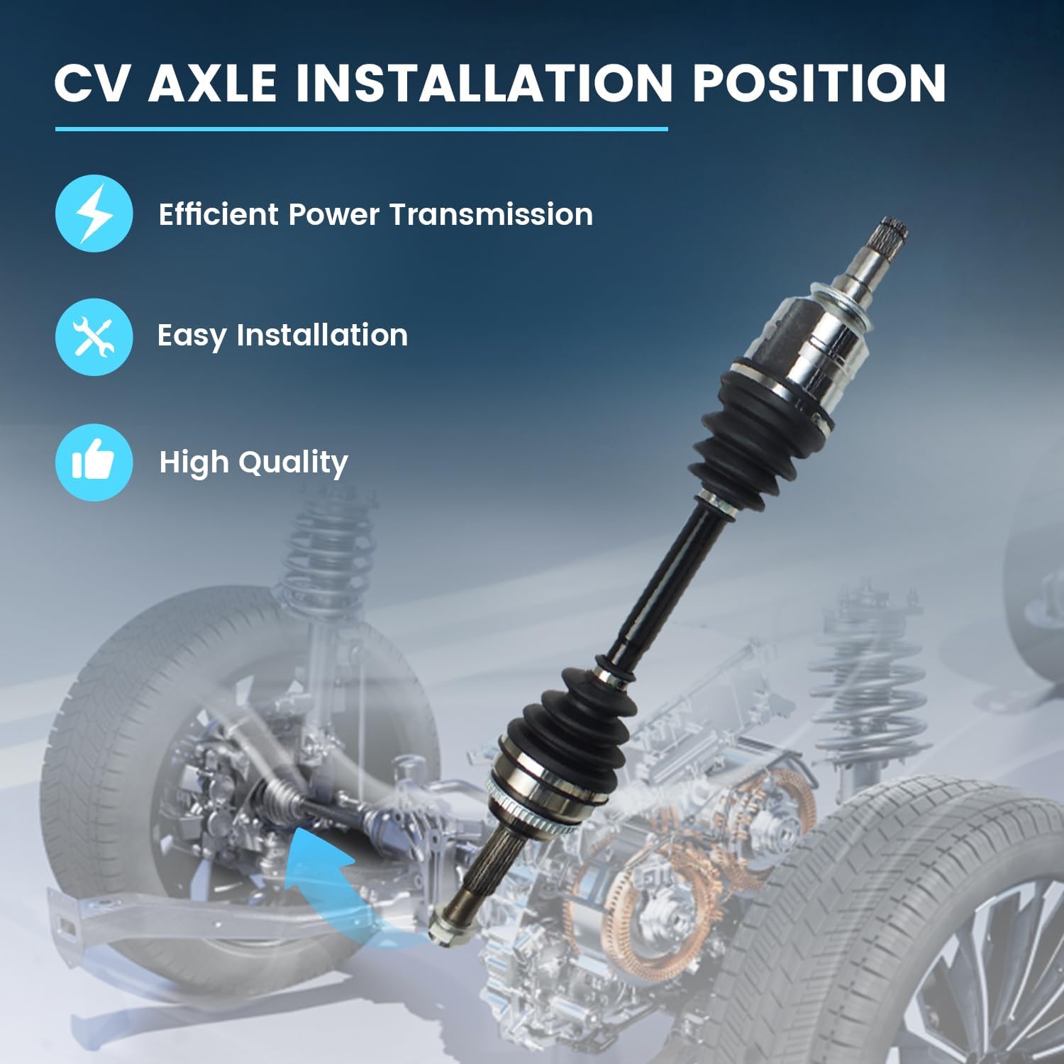 CV Axle Shaft Assembly Front Left for Toyota Corolla 2009-2018 Toyota Matrix 2003-2013 Pontiac Vibe 2003-2010, CV Joint Drivedshaft Front Driver Side 665228 4342001070 4342002390 4342002B11 4342002B60