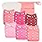 babygoal Baby Girl Cloth Diapers 6 Pack with 6pcs Inserts and Wet Bag, Reusable Waterproof Diaper Covers for Toddlers with Snap Closure