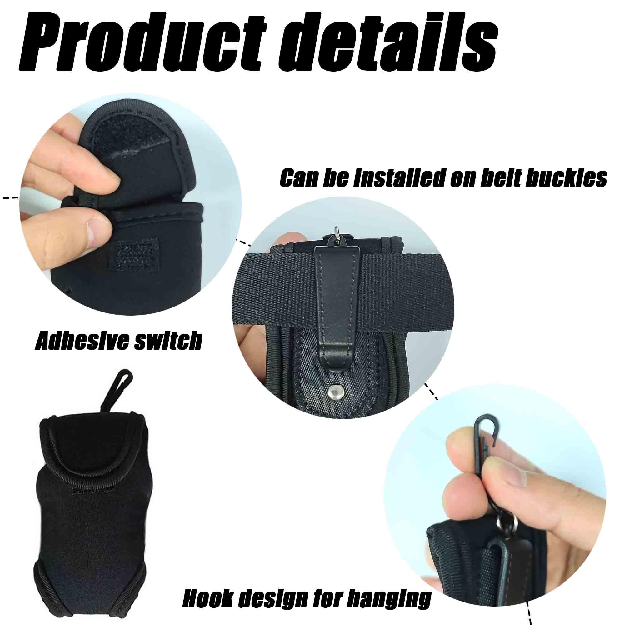 ZAHD golfballhalter gebrauchsstoff Taille Beutel Golftasche mit Hängendem Clip Tragbar Golf Hüfttasche Kleine Ball Tasche Golftasche mit Hängendem Clip für Golftraining Freizeitsport