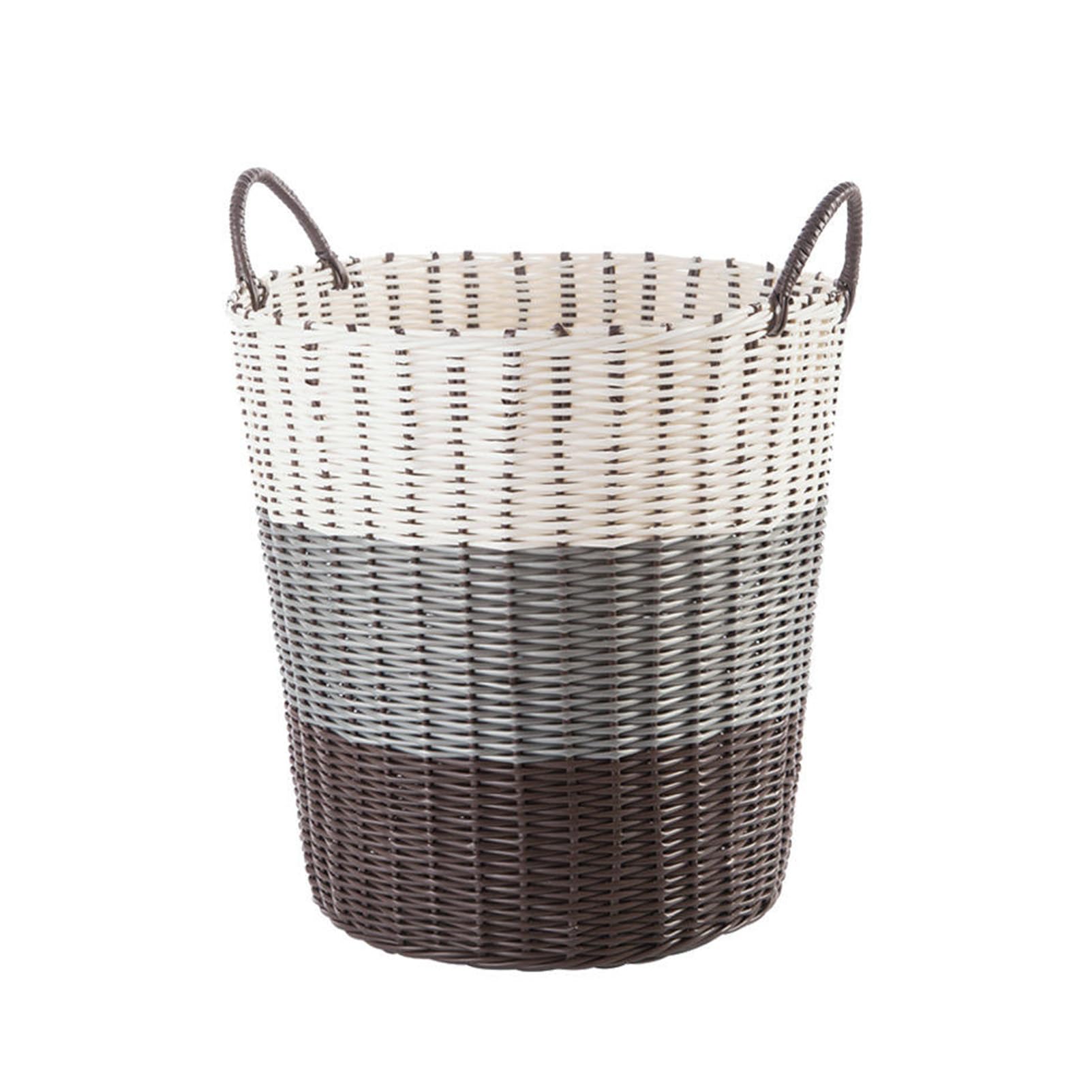 Willow Clothes Storage Basket, Large Capacity Household Laundry Basket, Light Luxury Dirty Clothes Basket, Toy Storage Bucket