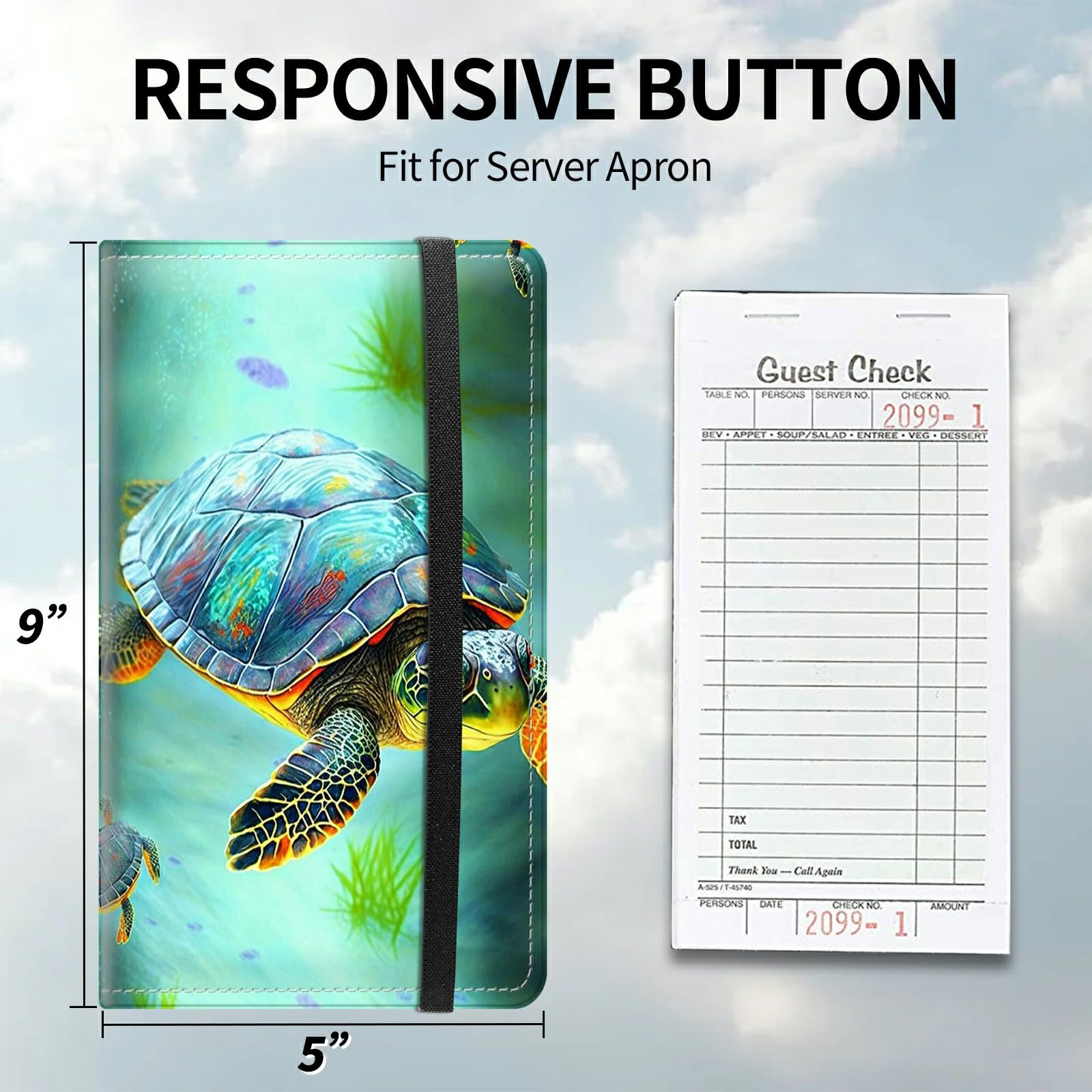 Waiter Book Server Wallet-9 x 5