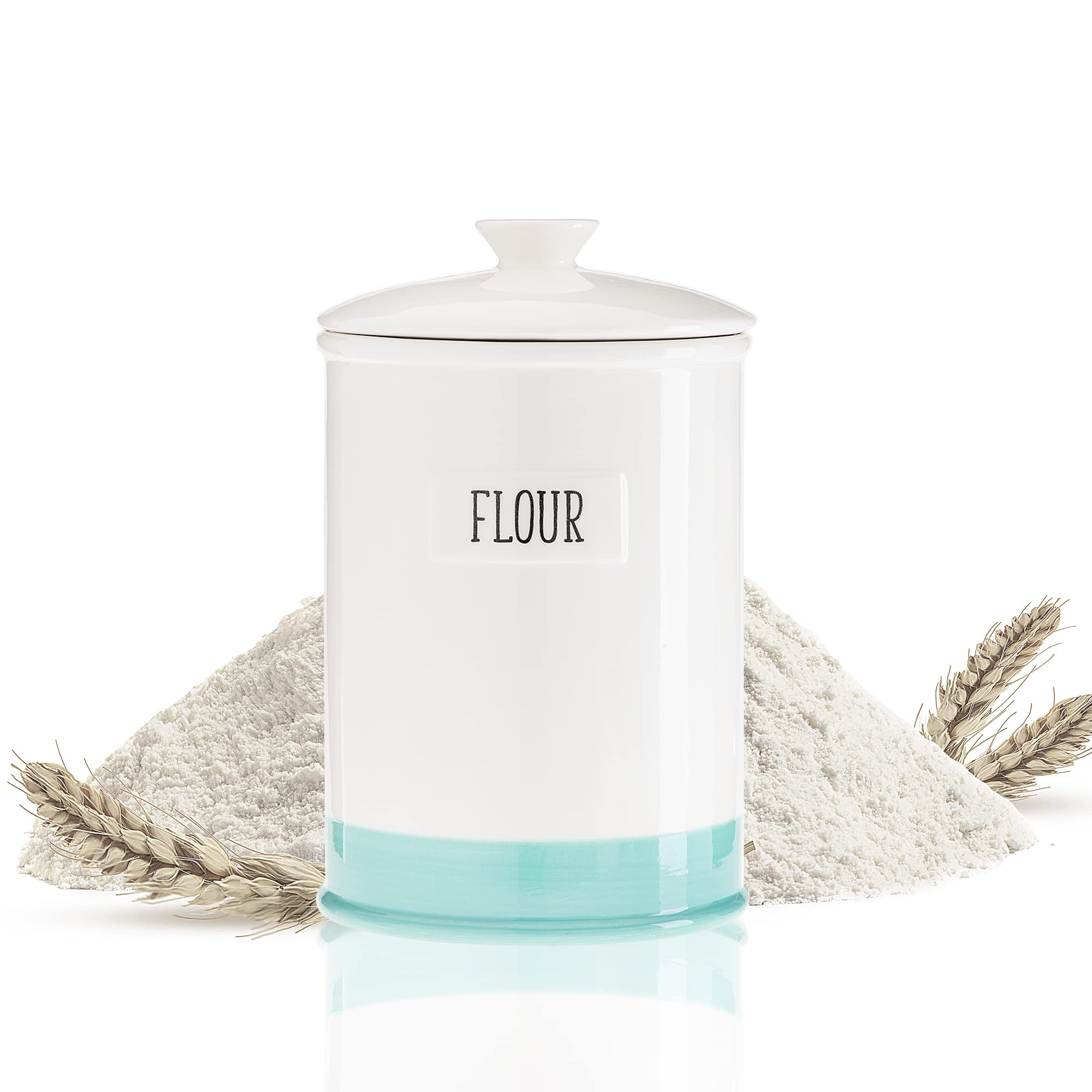 Countertop Ceramic Storage Canisters for Flour,