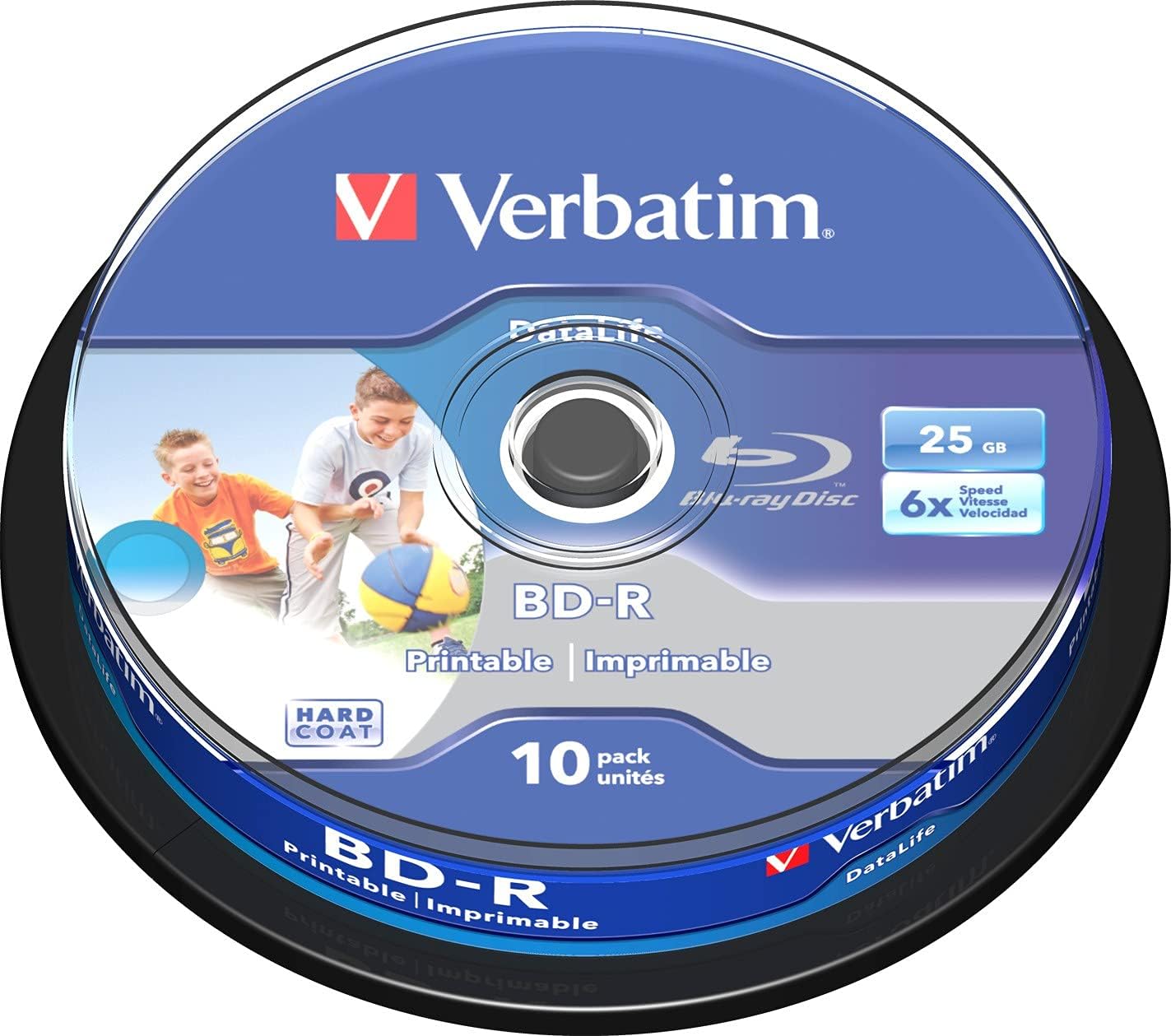 100 Pack Smartbuy Blu-ray BD-R DL Dual Layer 6X 50GB Logo Top Recordable Disc