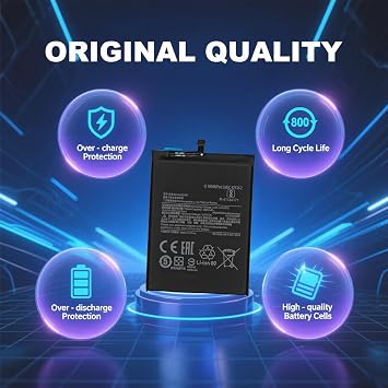 New Battery Replacement BN54 Compatible with Redmi Note 9, Redmi 10X 5G, Redmi 9, Includes Tools