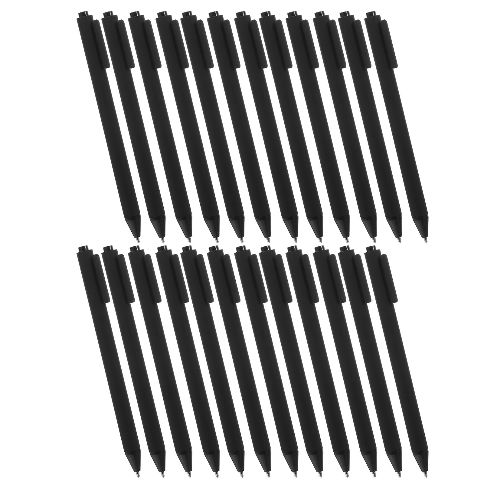 STOBAZA 108 Pezzi Penna a Sfera Nera Retrattile Inchiostro Gel ad Asciugatura Rapida in Plastica per Ufficio e Scuola Decorazioni Scuola, Scrittura Fluida e Design Pratico