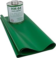 Vista 5 de Mytee Products Kit de reparación de vinilo de lona negra de 18 onzas, HH66 HH-66, cemento de PVC con cepillo, 32 onzas, fabricado en Estados Unidos