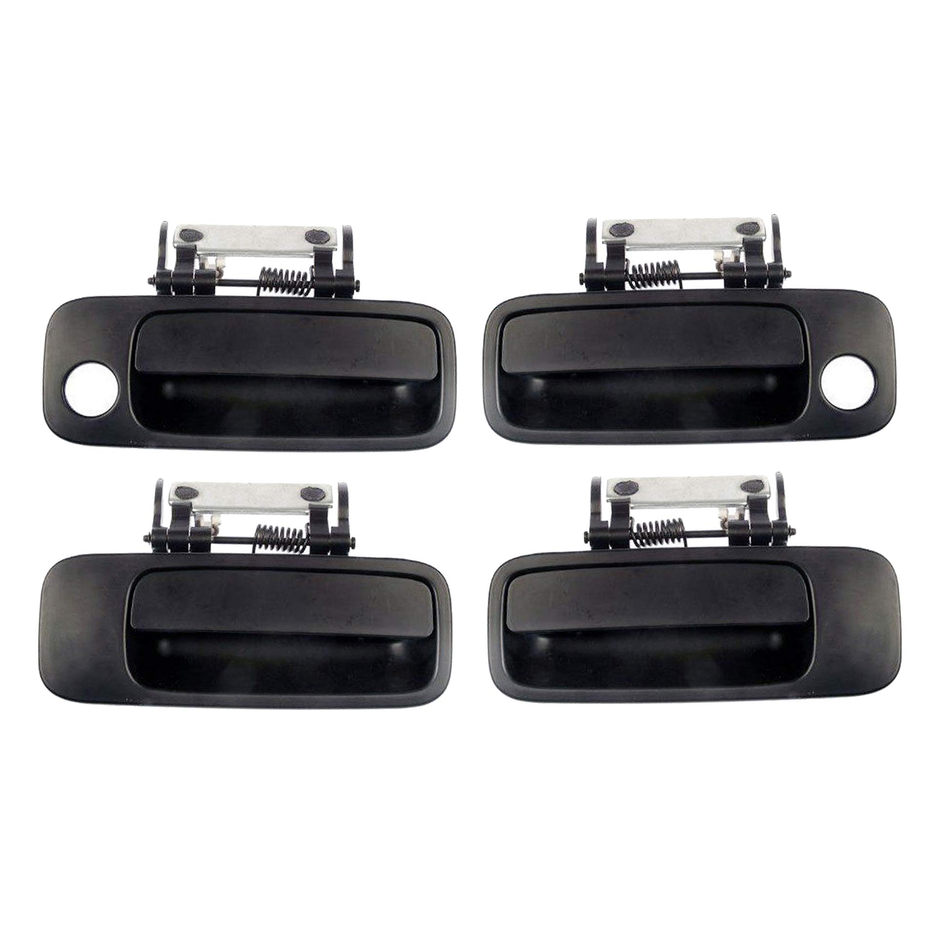 CF AdvanceCompatible with 00-04 Toyota Avalon Front Rear Left Right Outside Door Handle Set of 4PCS Non Painted Black 2000 2001 2002 2003 2004