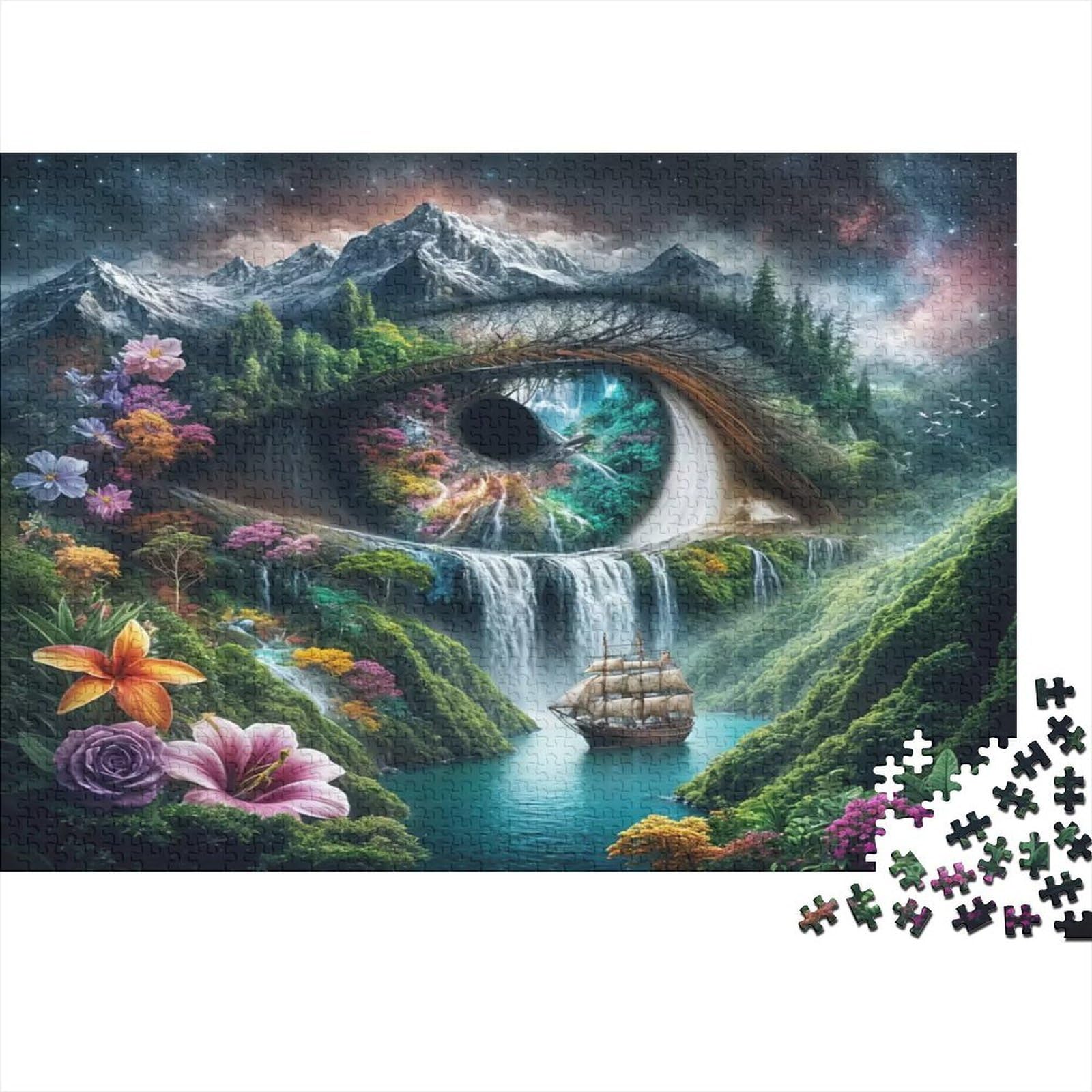 Puzzle de 1000 piezas para adultos: rompecabezas surrealista de fantasía 8