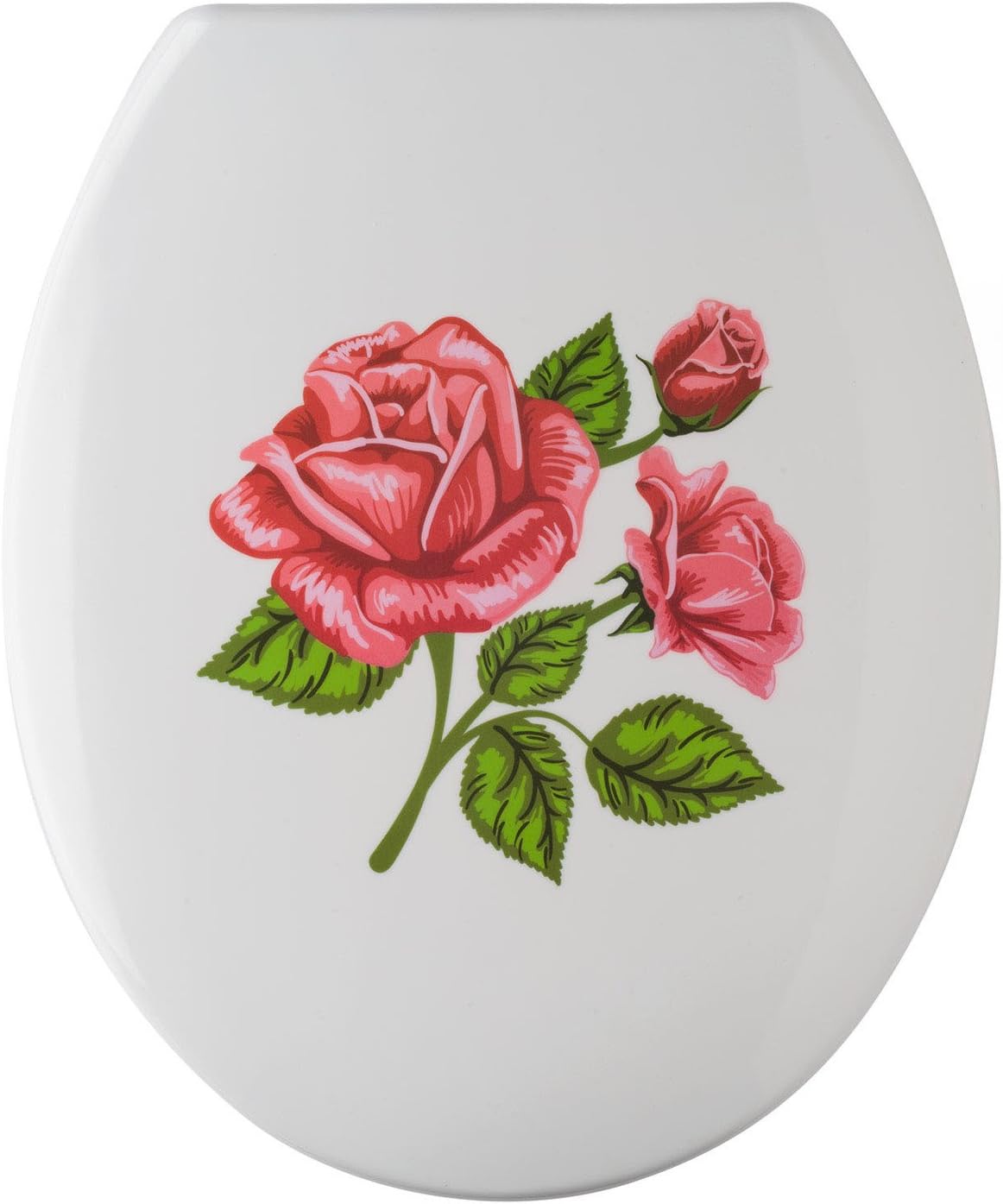 Wenko Toilet seat, Rose Romance, Stainless Steel Attachment, 1 Piece, 76221500