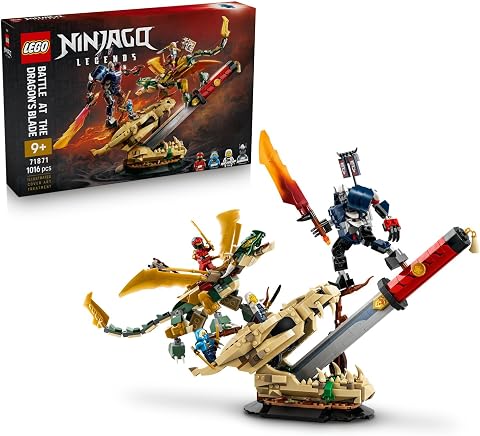 LEGO NINJAGO Ejderha Kılıcı Savaşı 71871 | 9 Yaş ve Üzeri Çocuklar için Mira ve bir Oni Savaşçısı Minifigürleri İçeren Oyuncak Yapım Seti, Hediye Fikri (1016 Parça)