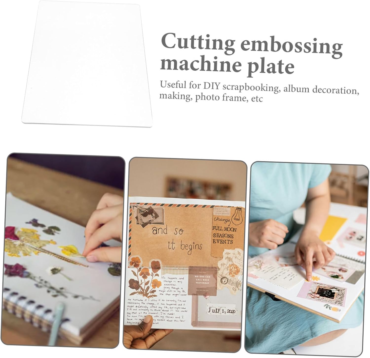 ARTIBETTER Embossing Mat and Cutting Plate for Die Cutting Machines Thick Pad for Crafting and Scrapbooking Lightweight and Portable Crafting Accessory