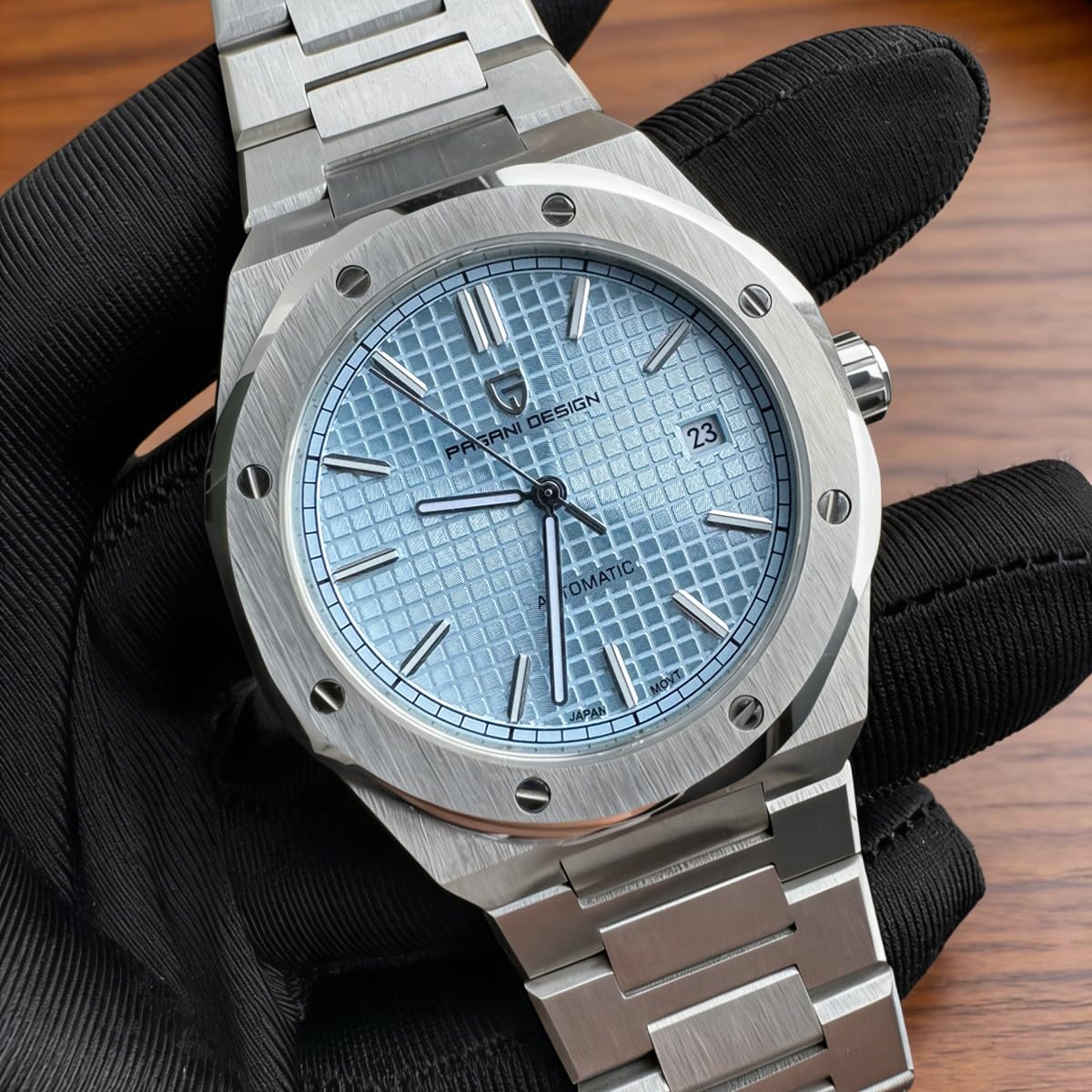 Pagani Design orologi da uomo giapponese movimento automatico subacqueo meccanico sport impermeabile vetro zaffiro orologio da polso in acciaio inox