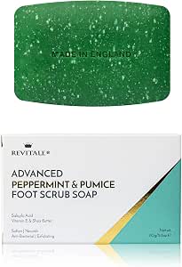 Revitale Advanced Peppermint & Pumice Foot Scrub Soap – Exfoliating & Revitalising Bar for Feet