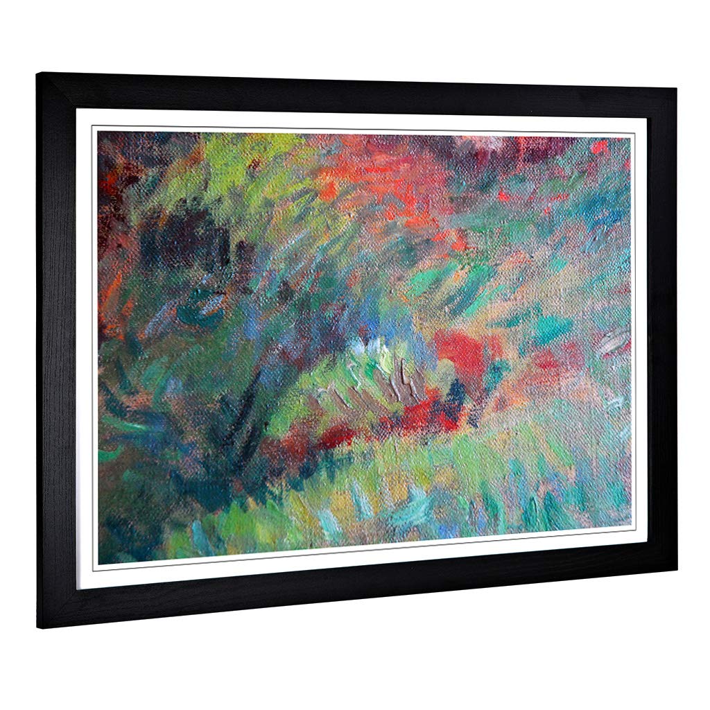 Big Box Art Framed Print of Henri Delavallee The River of The Aven 2 Design | Wall Art Picture | Home Decor for Kitchen, Living Room, Bedroom, Hallway, Black, A2 / 24.5x18 Inch / 62x45cm