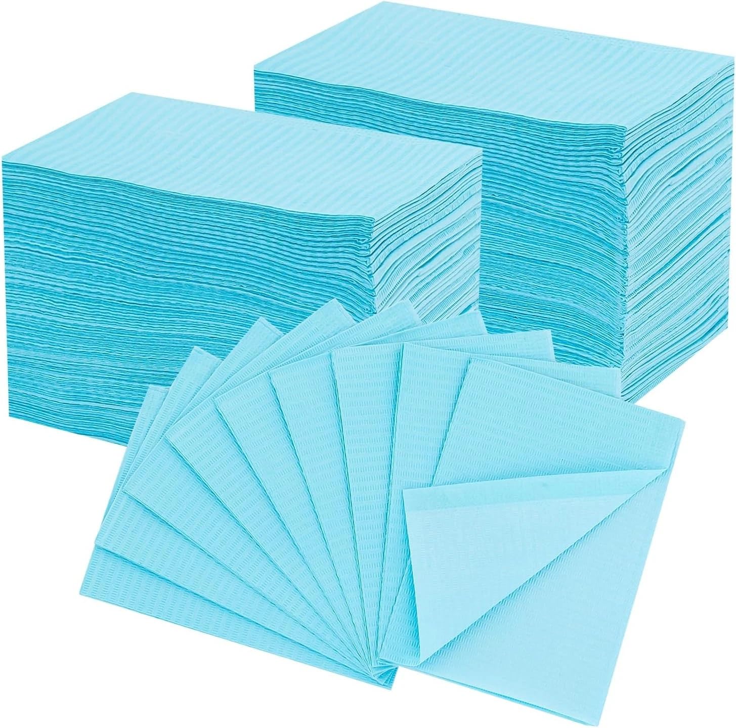 Bavaglini Dentali TNT 500 Pezzi 33x45cm Salviette Monouso per Tatuaggi e Centri Benessere