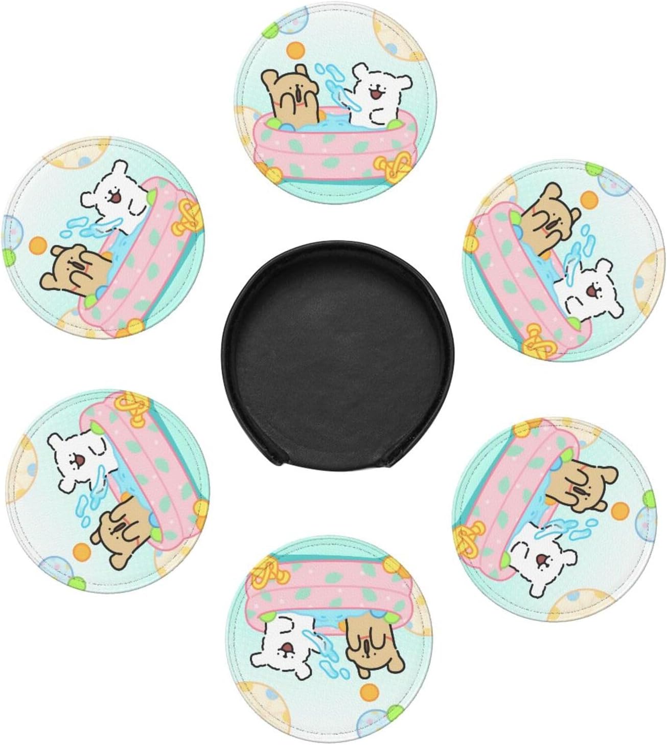 ゆるゆり&大室家 トレー ディングラバーコースター（マンホール蓋風